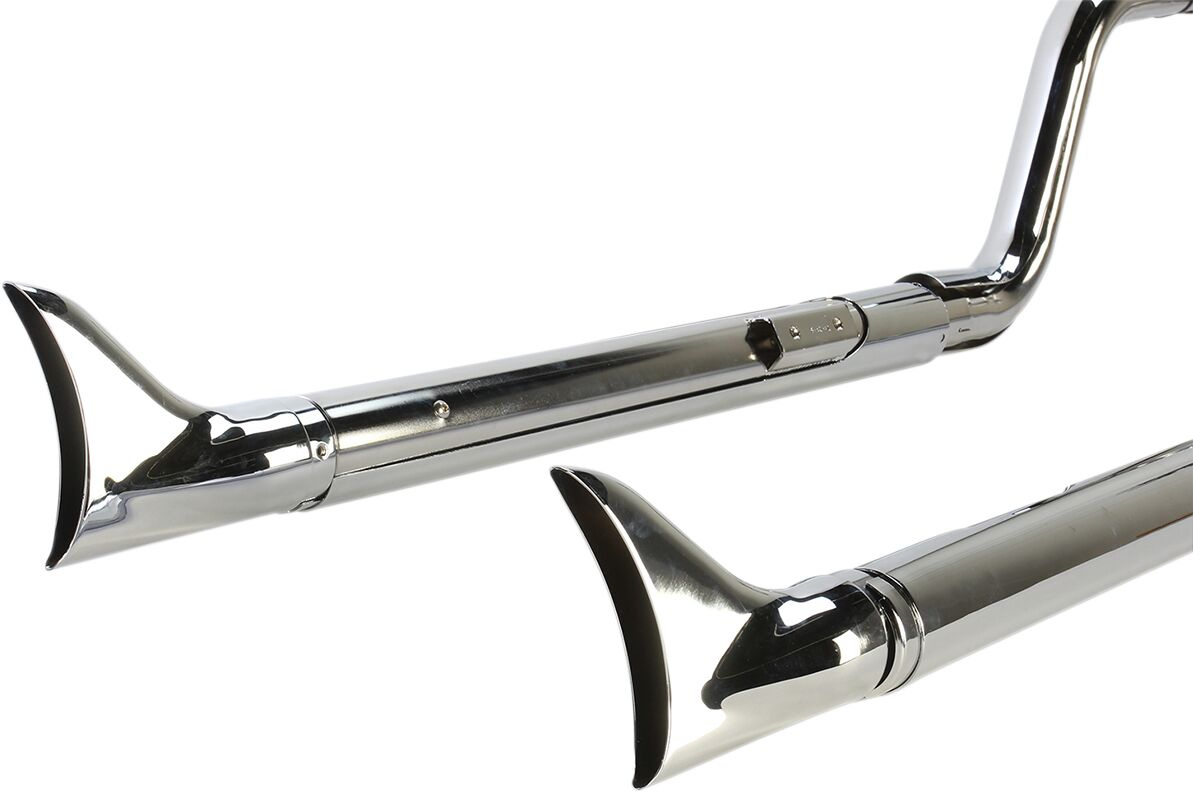 Cobra True Duals Exhaust System Chrome With Fishtail Tips Exhaust Td F