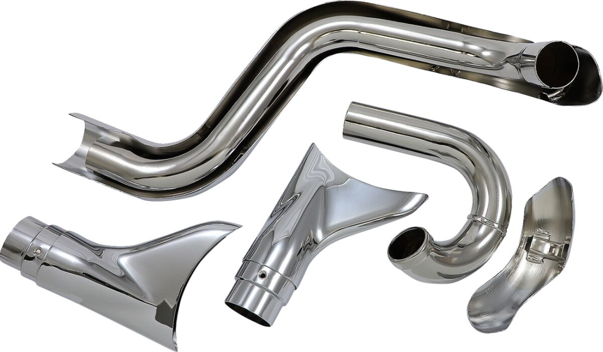 Cobra True Duals Exhaust System Chrome With Fishtail Tips Exhaust Td F