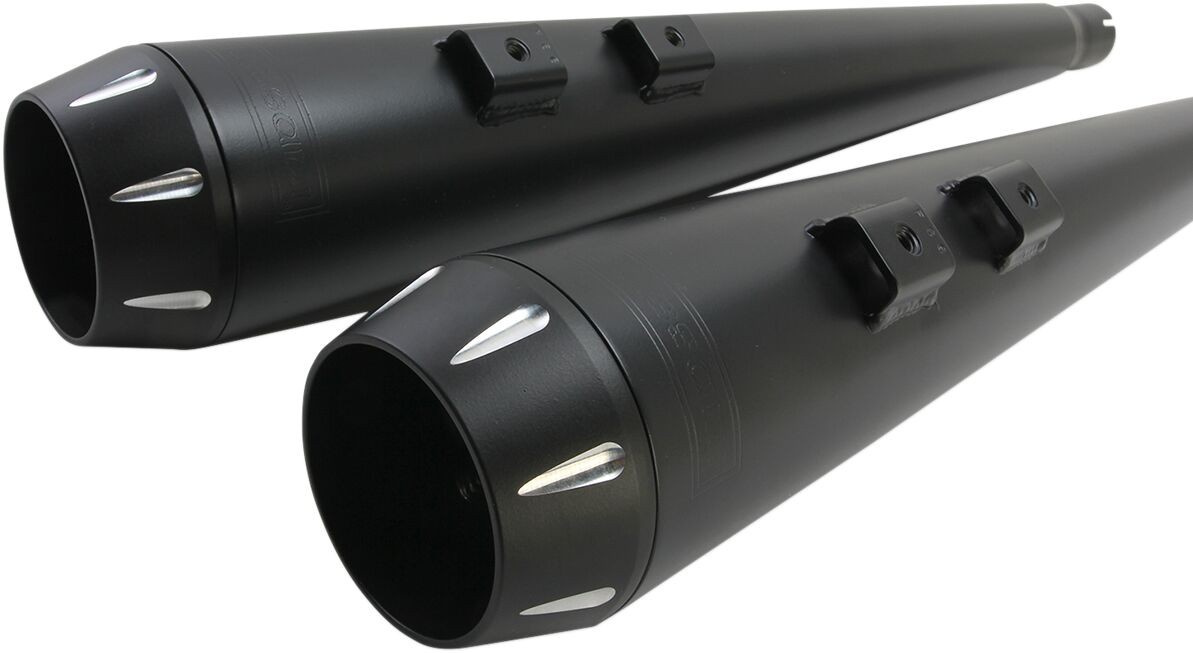 Bassani Xhaust Exhaust System True-Dual Down Under Megaphone Black Exh