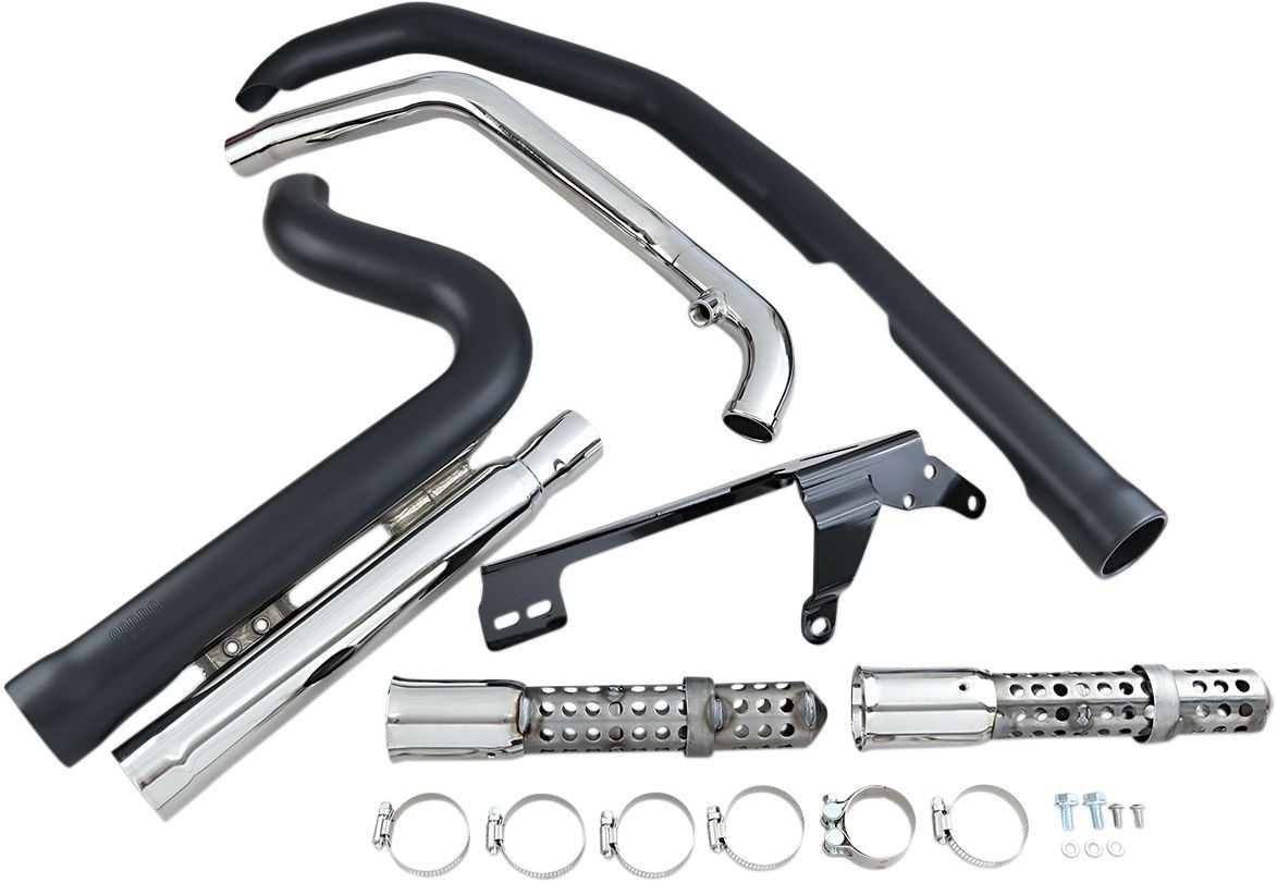 Cobra Exhaust System Speedster 909 Short 2-Into-2 Black Exhaust 909 Bl