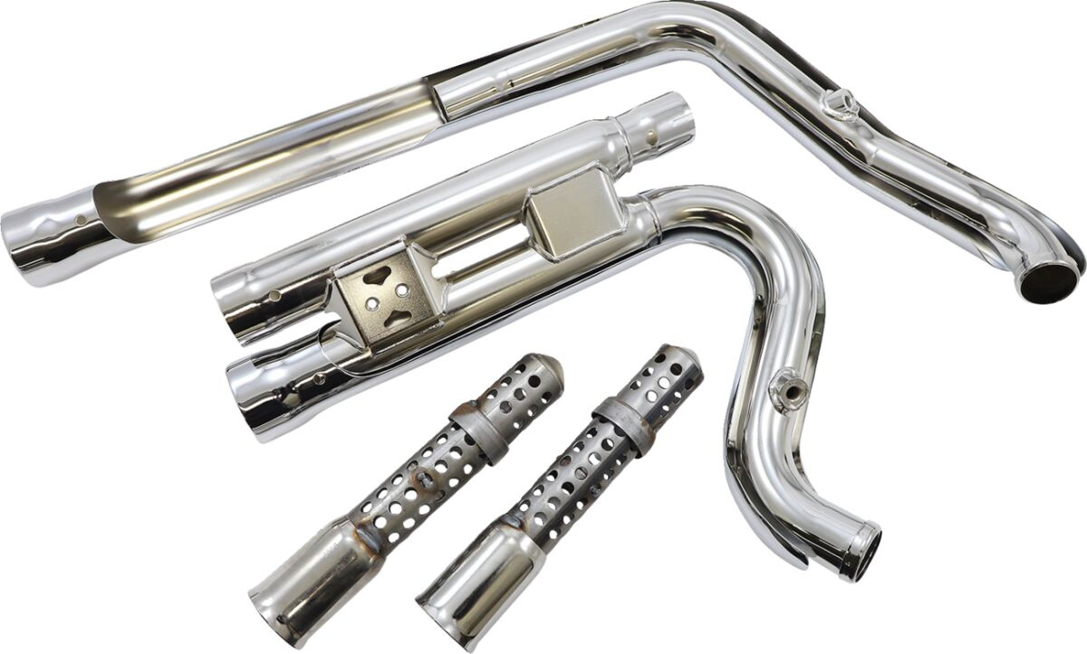 Cobra Exhaust System Speedster 909 Short 2-Into-2 Chrome Exhaust 909 D