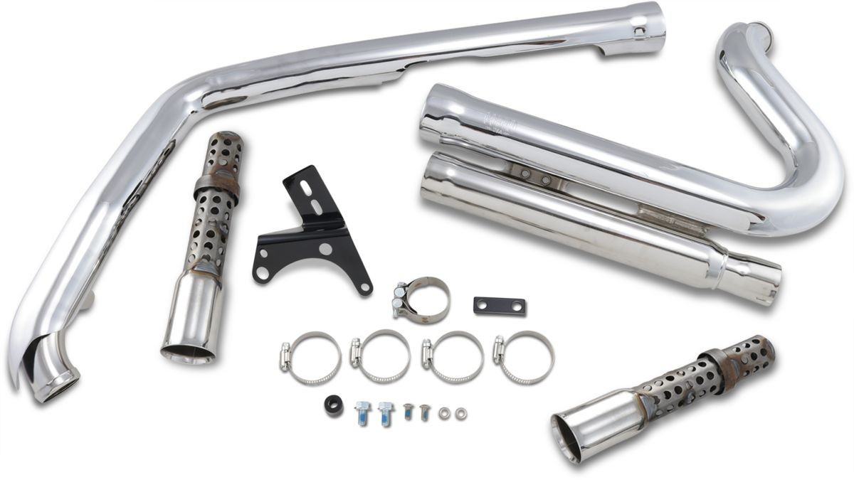 Cobra Exhaust System Speedster 909 Short 2-Into-2 Chrome Exhaust 909 C