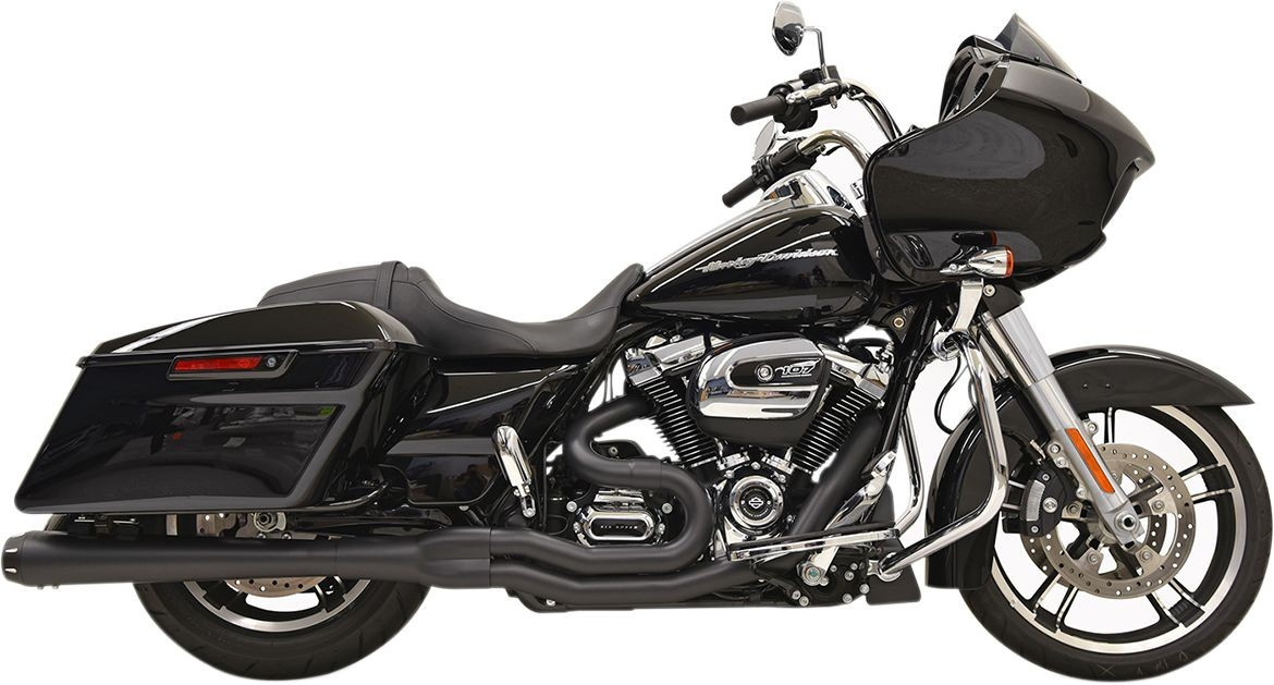 Bassani Xhaust Exhaust System Road Rage B4 2-Into-1 Black Exhaust 2-1
