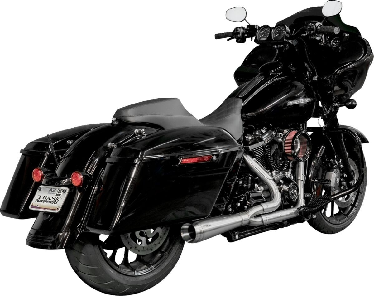 Trask Exhaust System Assault 2-Into-1 Straight Raw Exhaust 2:1 Aslt St