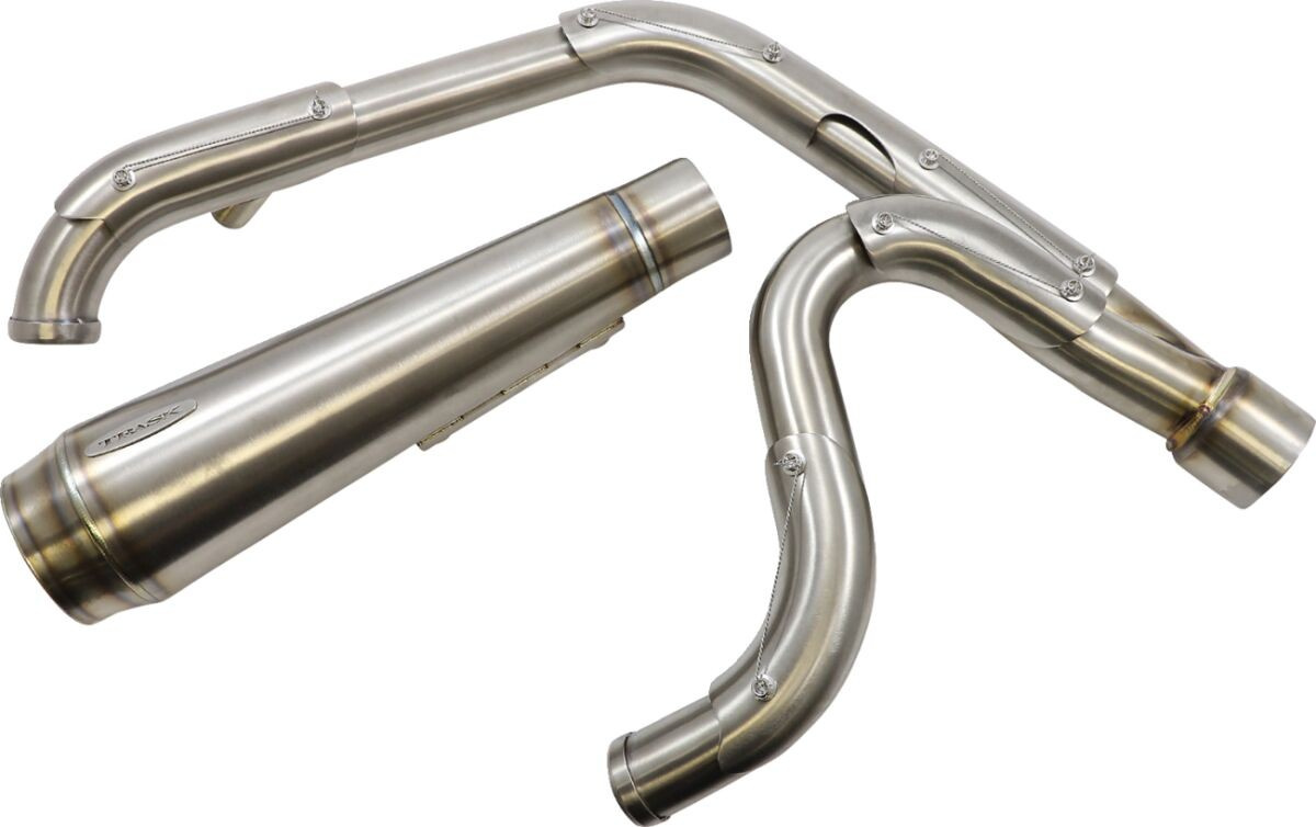 Trask Exhaust System Assault 2-Into-1 Stainless Steel Tapered Exhaust