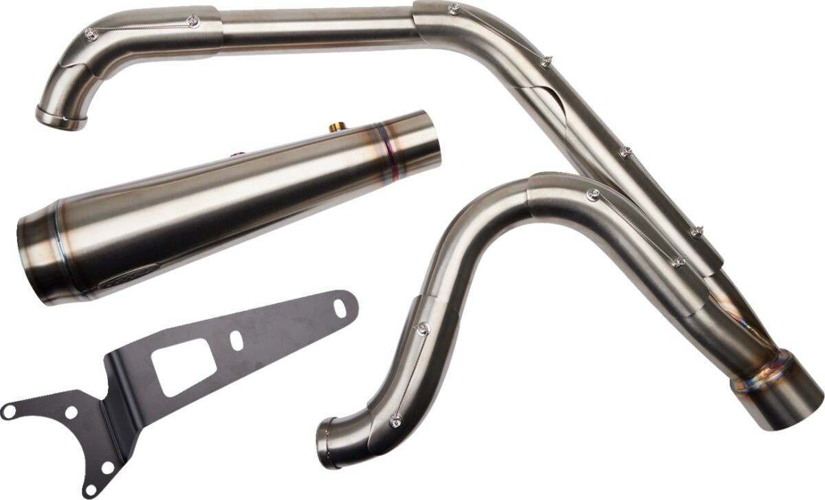Trask Exhaust System Assault 2-Into-1 Stainless Steel Tapered Exhaust