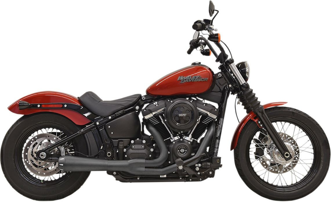 Bassani Xhaust Exhaust System Road Rage Iii 2-Into-1 Black Exhaust 2-1