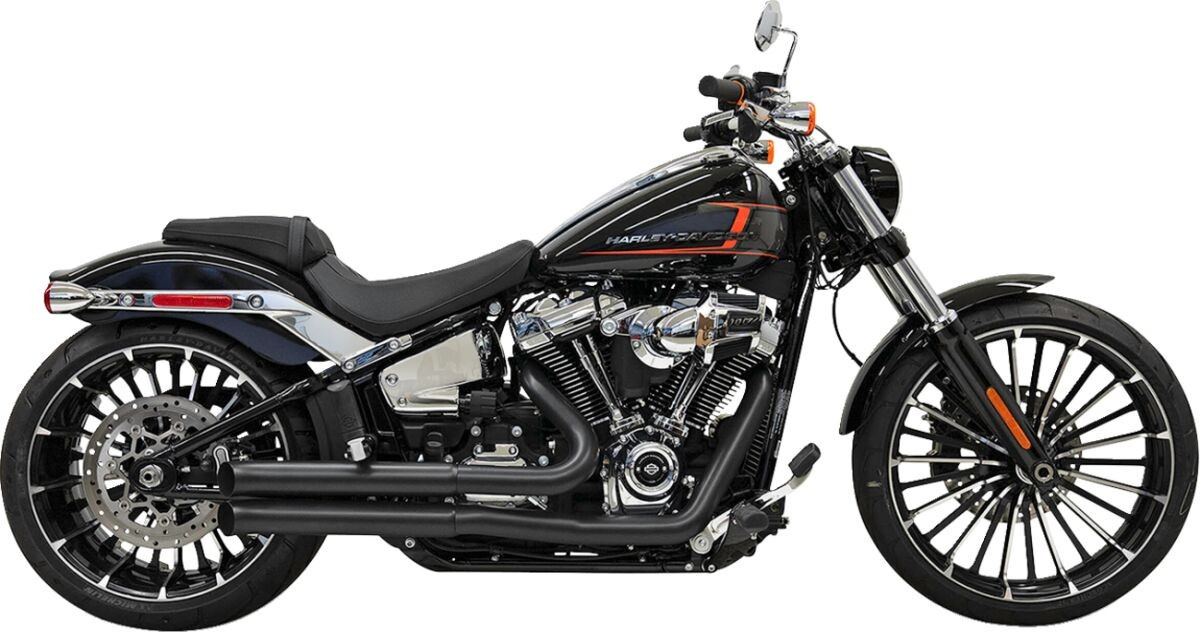 Bassani Xhaust Exhaust System Pro Street Turn Out Black Exhaust Pro St