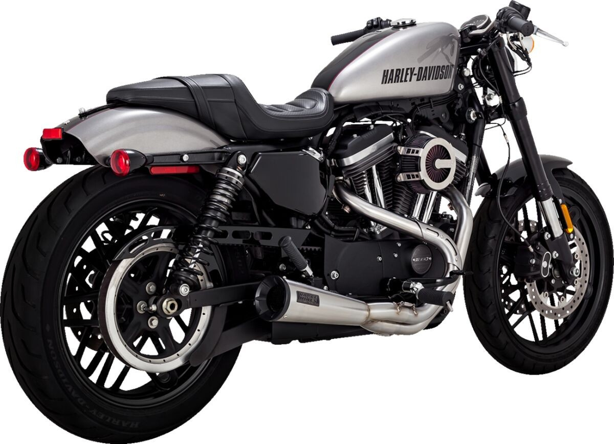 Vance & Hines Exhaust Brushed Stainless 2-1 Upsweep 04-13 Xl Exhaust B