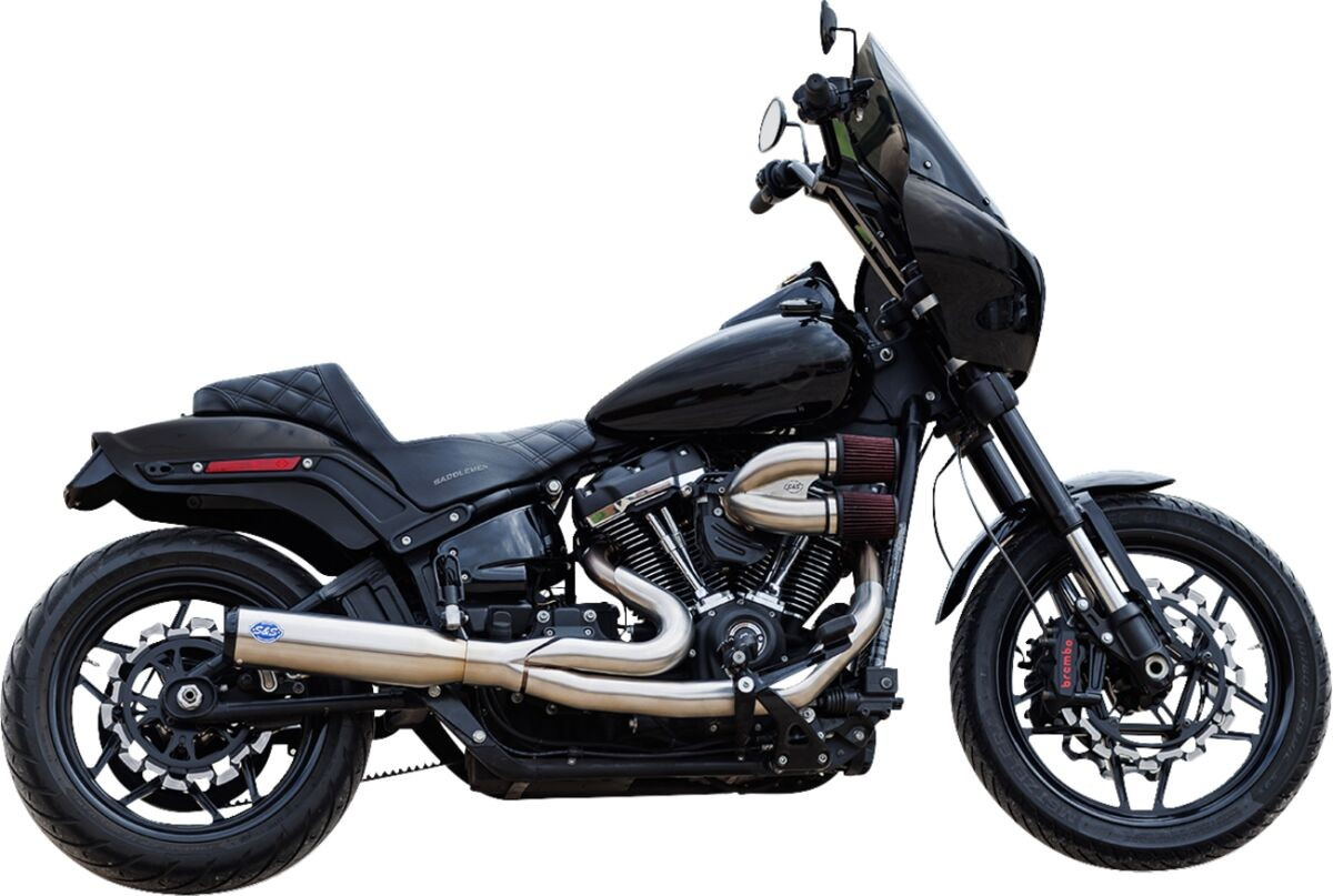 S&S Cycle Exhaust 2:1 Qualifier Race Only Stainless M8 Softail 2018-23