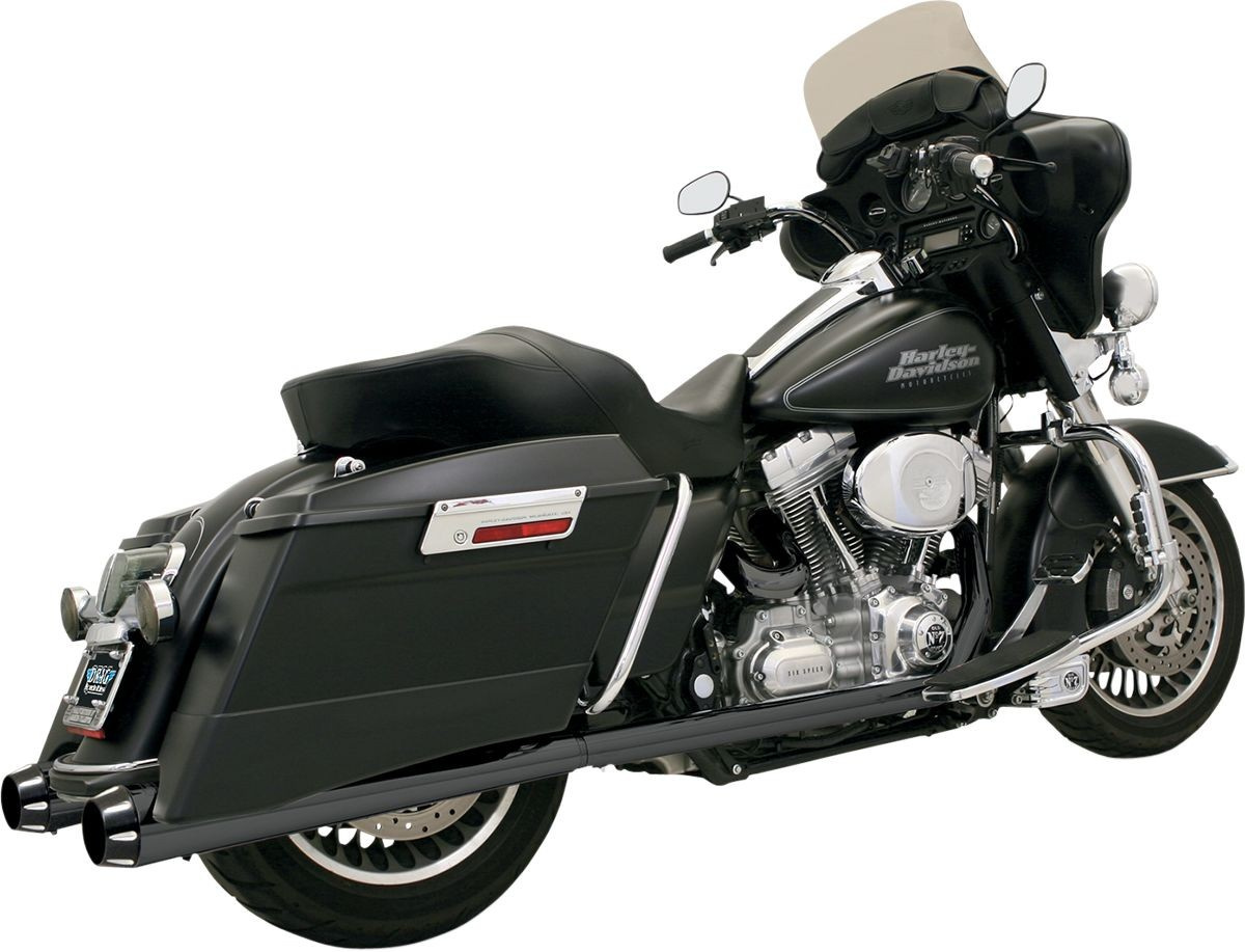 Bassani Xhaust Muffler Straight Cut Black Muffler 4 Megaphone | Flt 95