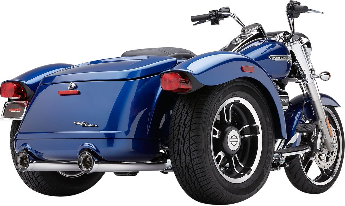 Cobra Slip On Mufflers Chrome Freewheeler Mufflers Chr Rp Fr Whlr