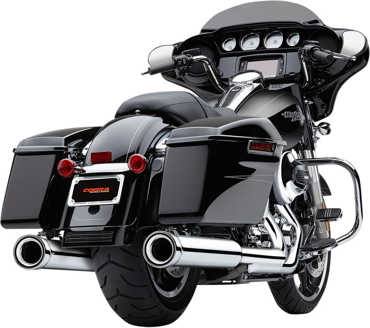 Cobra Slip On Mufflers Neighbor Hater Tapered 4 1/2