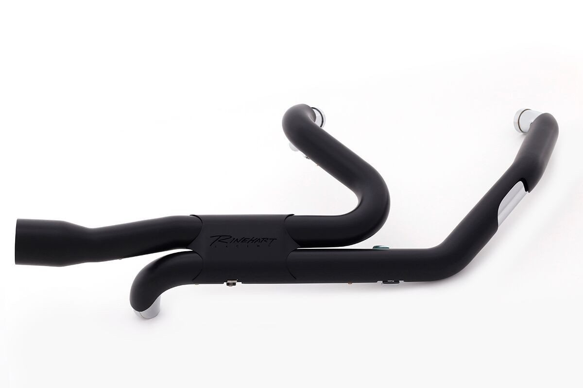 Rinehart Racing Header Kit Slimline Duals Black For M8 Header Flt 2017