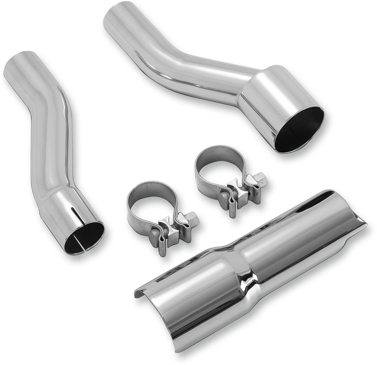 Vance & Hines Adapter Kit Exhaust Chrome Adaptr Kit Ch 17-19Trike