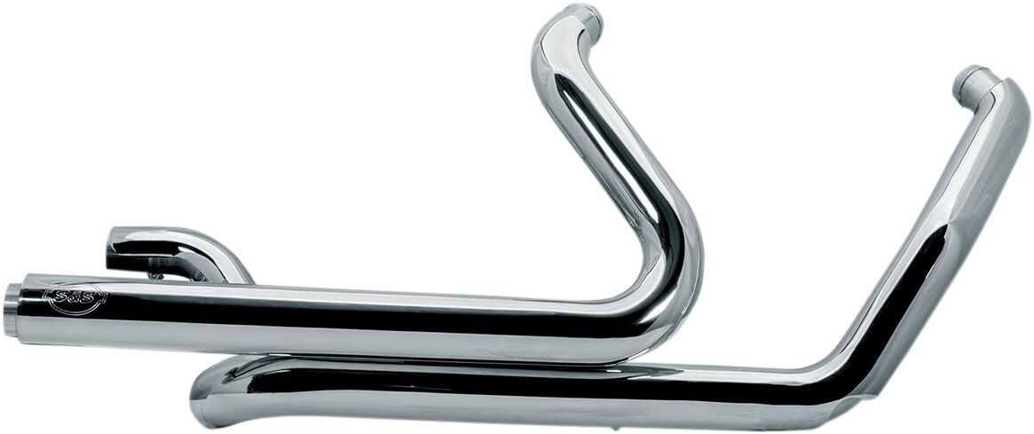 S&S Cycle Header System Dual For Milwaukee M8 Chrome Headpipes Chr Flt