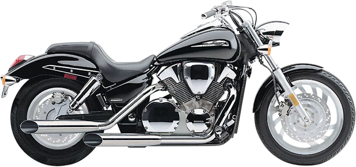 Cobra Exhaust System 2 Into 2 Classic Deluxe Staggered Dual Slash Cut