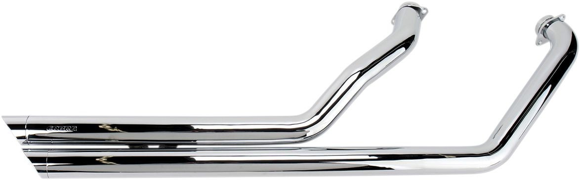 Cobra Speedster Street Rod Slash Down Exhaust Chrome With O2 Sensor Bu