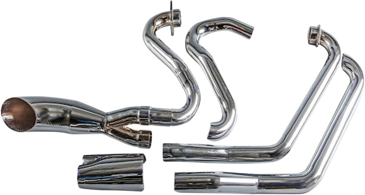 Trask Exhaust 2 Into 1 Hot Rod Stainless Steel Chrome Exhaust 2:1Vic W