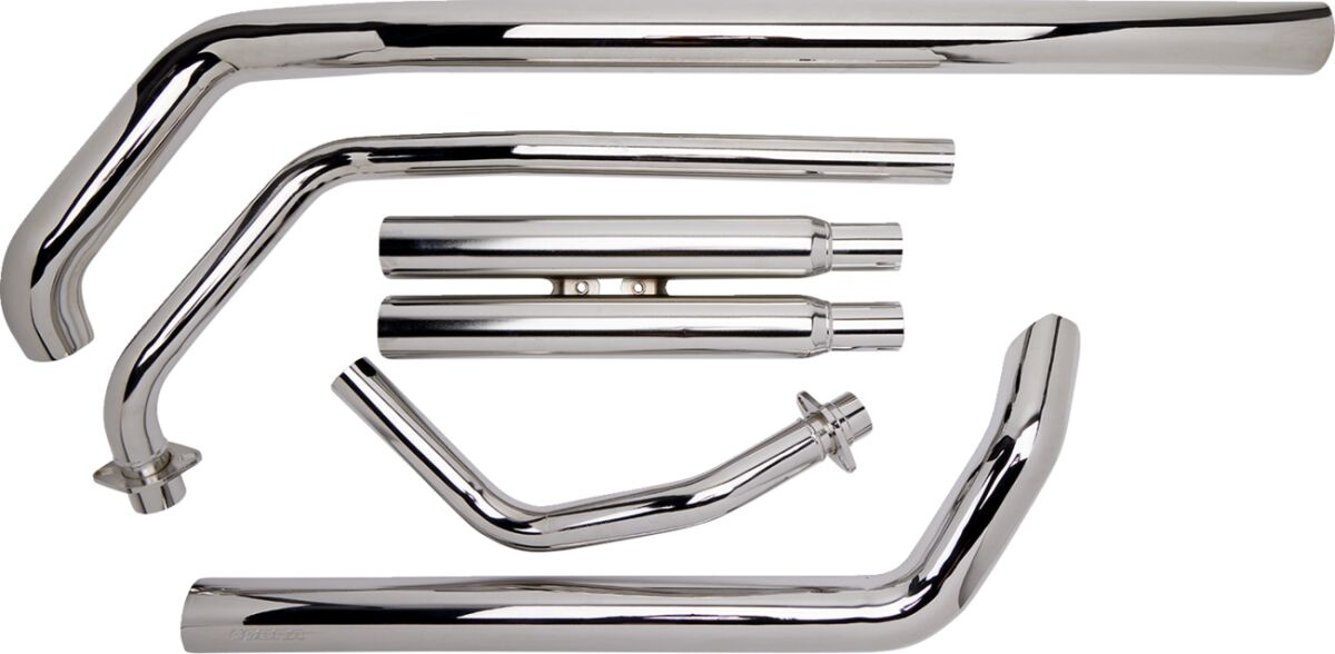 Cobra Exhaust System Street Rod 2 Into 2 Straight-Cut Chrome Exhaust S