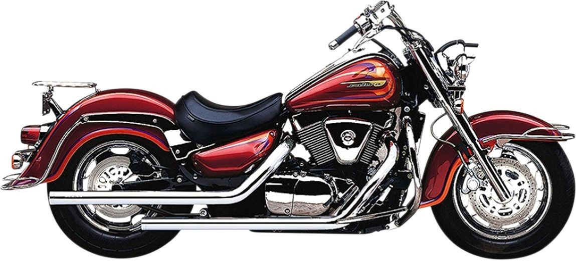 Cobra Exhaust System Dragster 2 Into 2 Straight-Cut Chrome Exhaust Dst