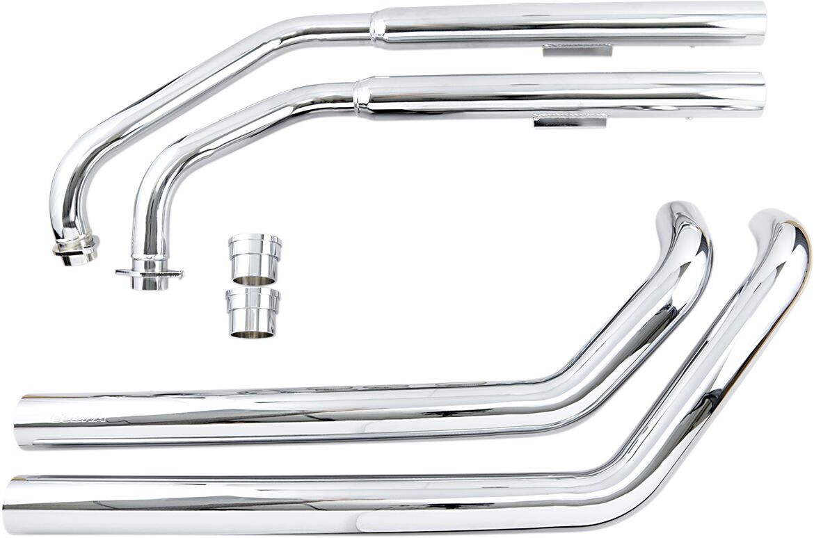 Cobra Exhaust System Dragster 2 Into 2 Straight-Cut Chrome Exhaust Dst