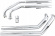 Cobra Exhaust System Dragster 2 Into 2 Straight-Cut Chrome Exhaust Dst Cobra Exhaust System Dragster 2 Into 2 Straight-Cut Chrome Exhaust Dst
