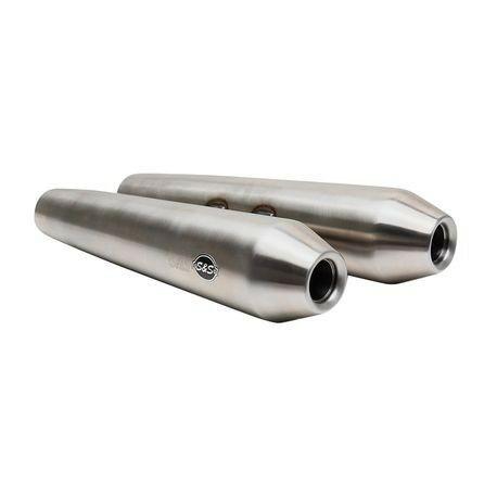 S&S Cycle Tapered Cone Ss Slip-On Mufflers For Royal Enfield� 650 Twi