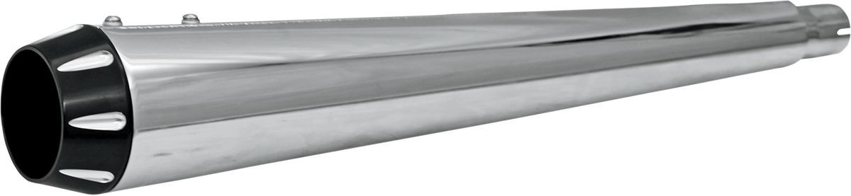 Bassani Xhaust End Cap Megaphone Fluted Black Endcap Blk Fluted F Meg