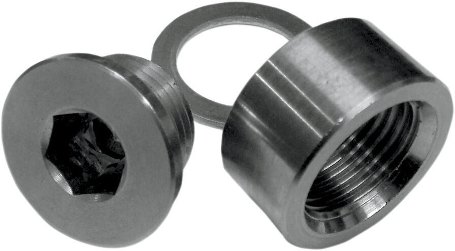 Koso North America O2 Sensor Bung Plug And Washer Set Exhaust Bung/Cap