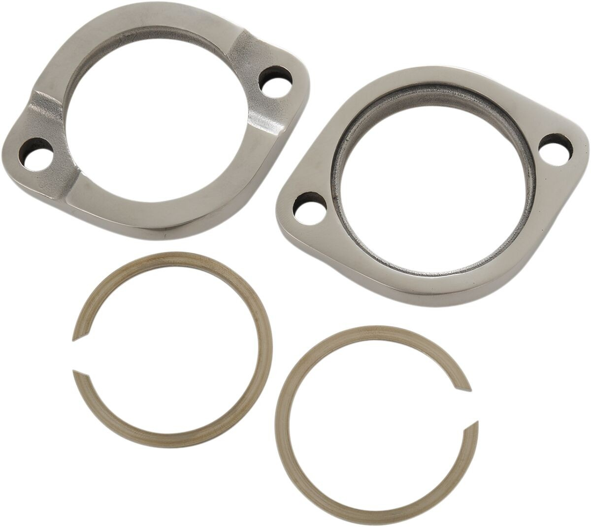 Drag Specialties Exhaust Flange Kit Heavy Duty Stainless Steel Flange