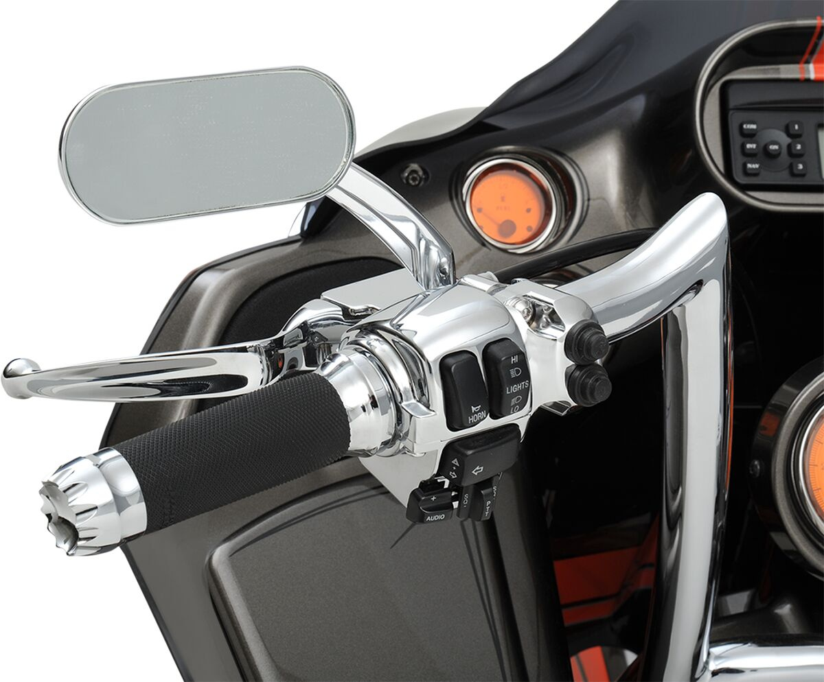 Drag Specialties Mirror Oval Hotop Chrome Hotop Oval Mirror