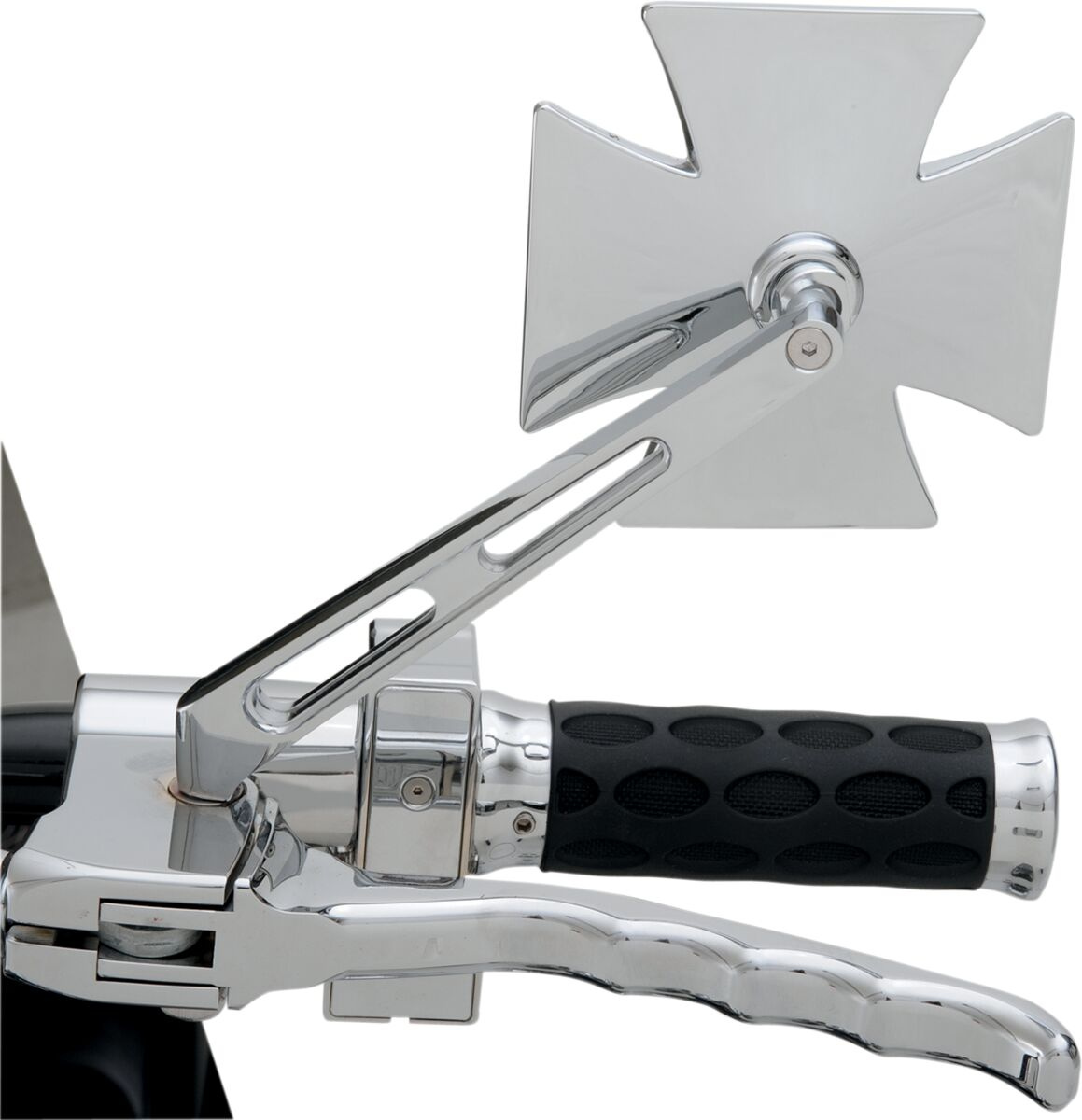 Drag Specialties Mirror Maltese Chrome W/ Air-Glide Stem Maltese Mirro