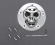 Drag Specialties 3-D Skull Point Cover Chrome 5-Hole Skull Point Cvr 9 Drag Specialties 3-D Skull Point Cover Chrome 5-Hole Skull Point Cvr 9