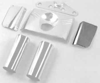 Rear left fork panel, Hydra fork, stainless