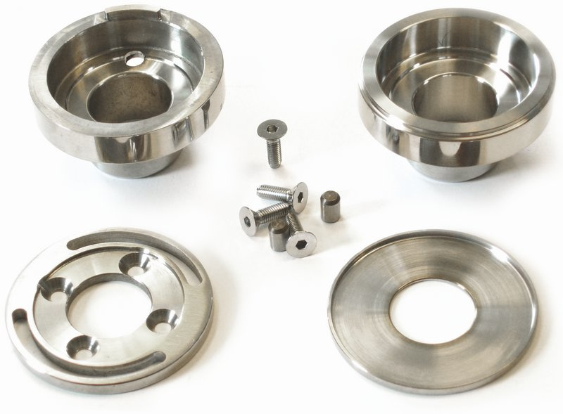 Lagersk�lar m. dolt styrstopp, rostfria, B/T 49-88