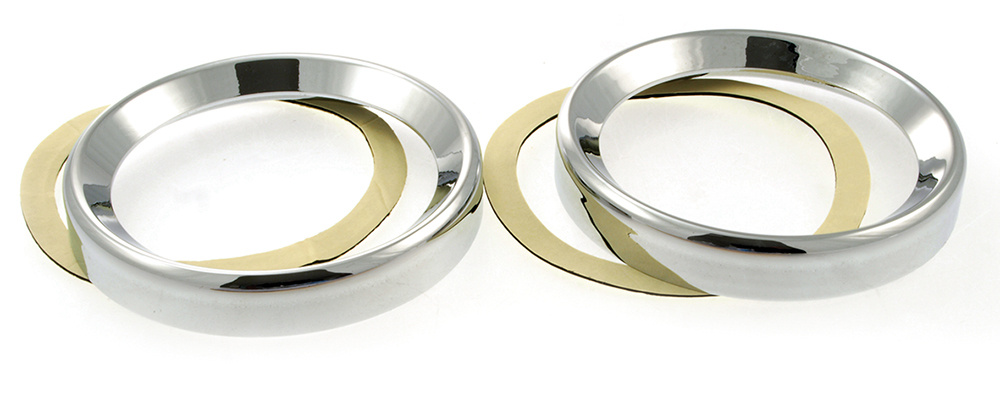 Instrument bezel, large (92mm) FLHT/X & Trike 96-99, chrome