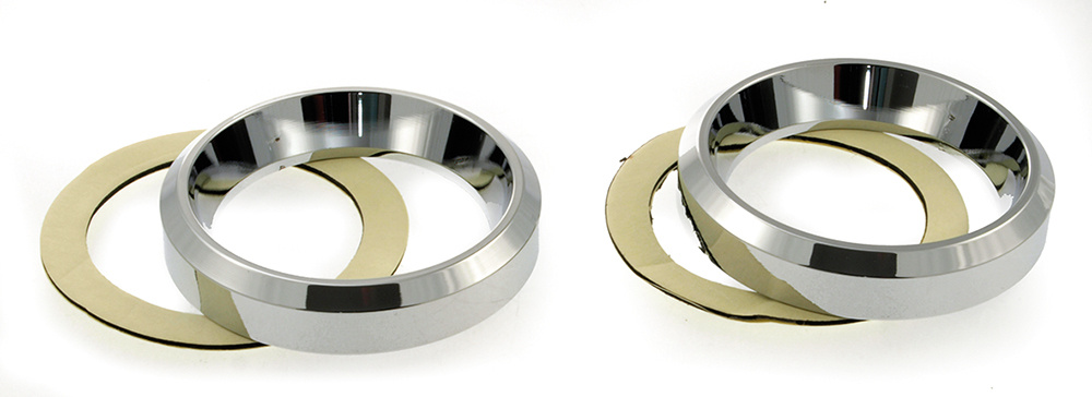 Instrument bezel small (50mm) FLHT/X & Trike 86-up, chrome