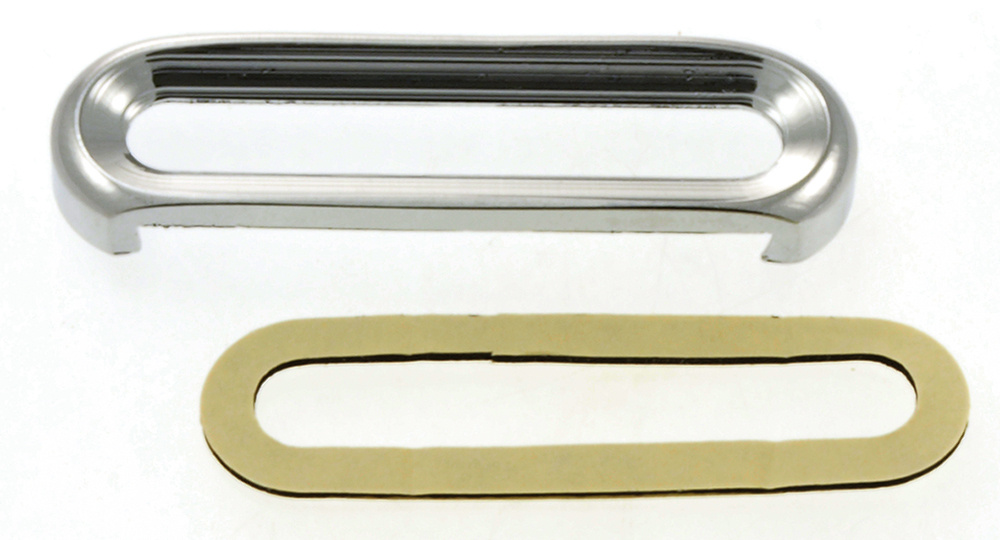 Indicator light bezel FLHT/X & Trike 96-up, chrome billet