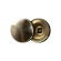 Gemstone Fork Bolt Caps - Polished Brass Gemstone Fork Bolt Caps - Polished Brass