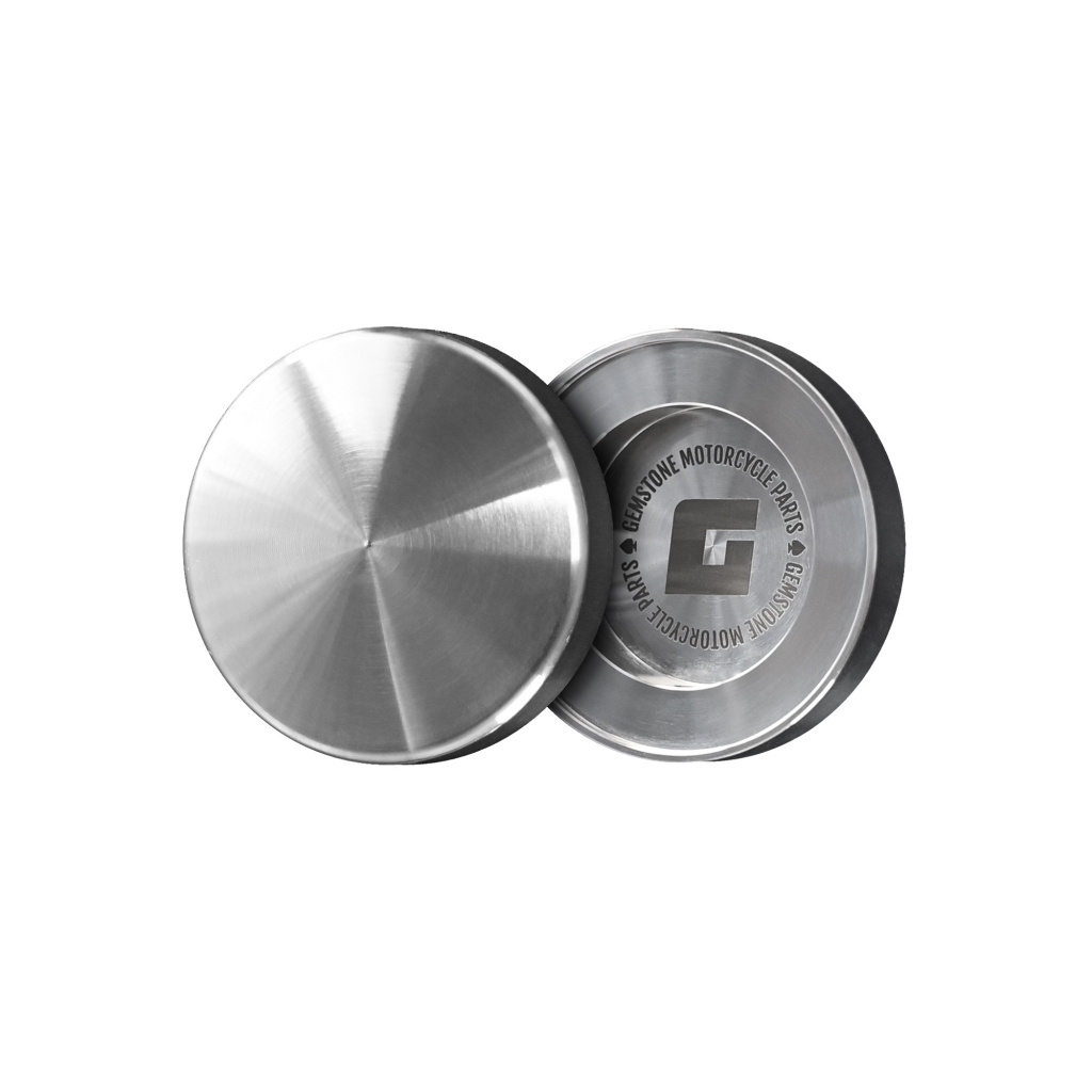 Gemstone Fork Bolt Caps - Raw Aluminium