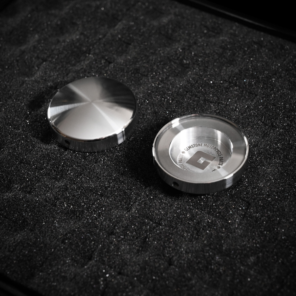 Gemstone Fork Bolt Caps - Raw Brass