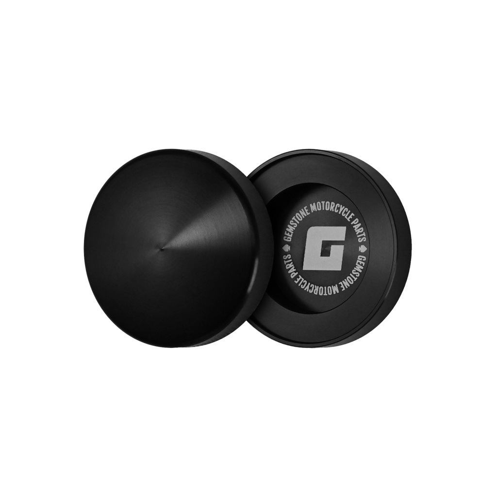 Gemstone Fork Bolt Caps - Anod Black Aluminium