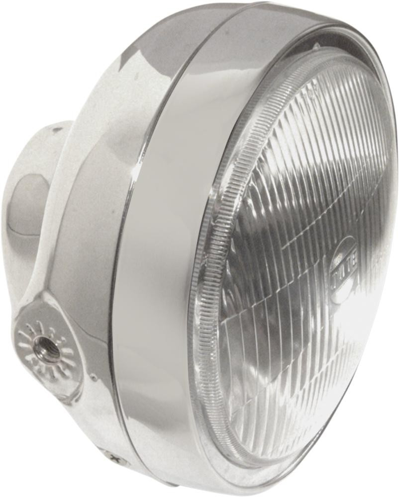 Emgo Headlight Assembly Classic Chrome Headlight Honda 12V 60/55W Chr