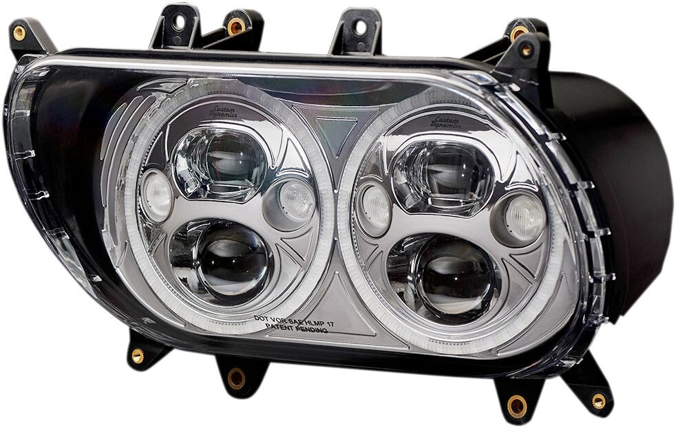 Custom Dynamics Led Headlamp Trubeam Chrome Headlight Fltr Chrome