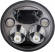 Custom Dynamics Headlight 7'' Led For Indian Black Headlight 7 Chief B