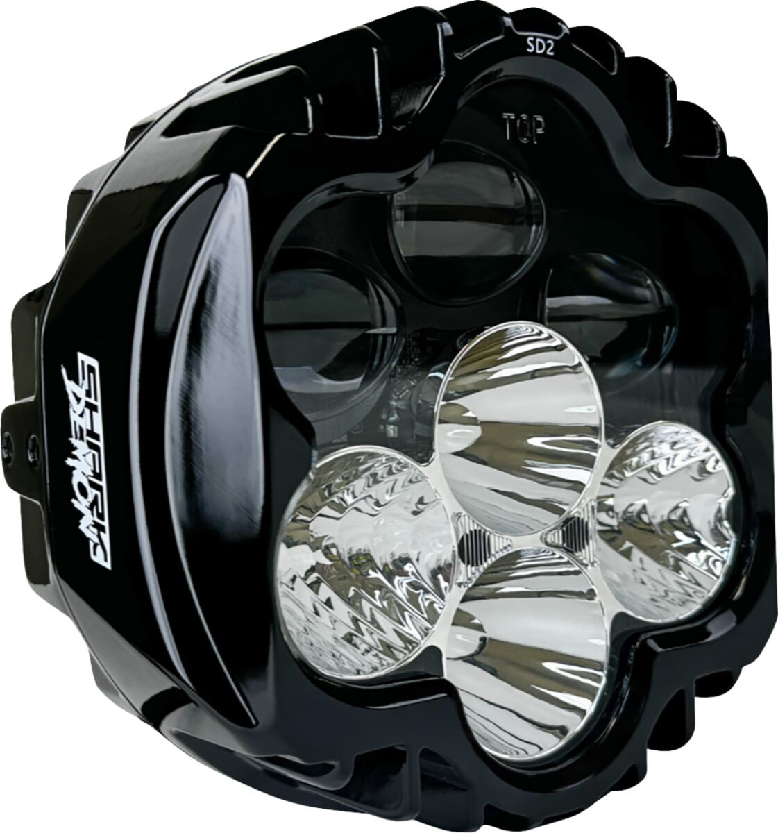 Custom Dynamics Headlight Shark Demon Led Pedestal Mount Shark Demon 2