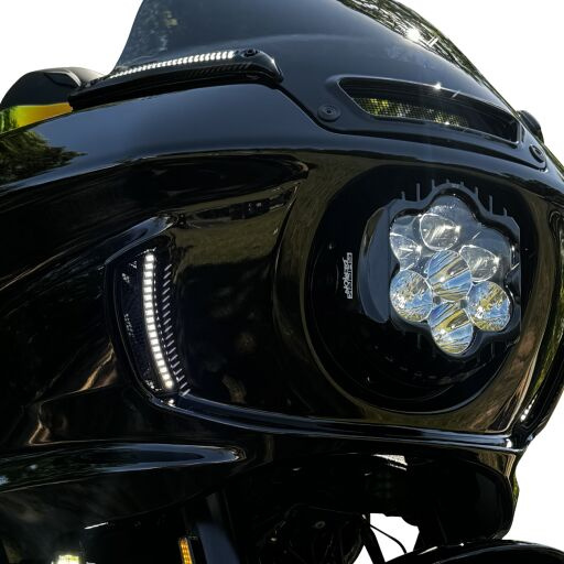 Custom Dynamics Headlight Led Shark Demon 2 Ece Ece Compliant Shark De