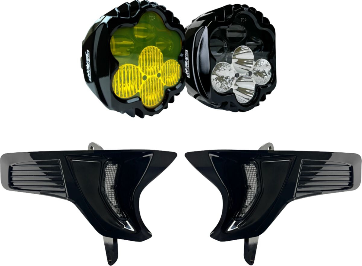 Custom Dynamics Headlight & Fog Light Shark Demon 2 Combo W/ Speed Pla