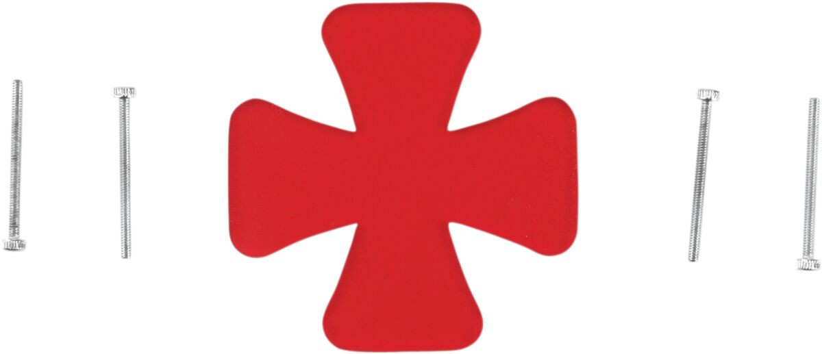 Drag Specialties Taillight Cross Lens Red For 20100041 Lens Cross Red